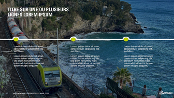 Exemple de présentation PowerPoint pour Captrain